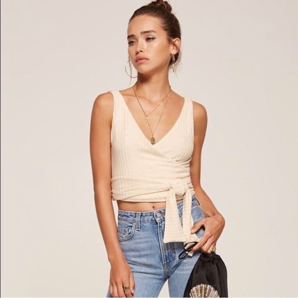 Reformation Ace Top - Medium - Oatmeal